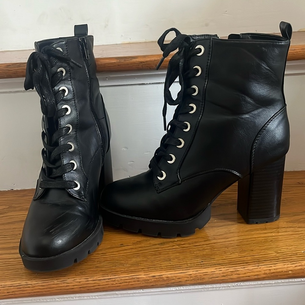 Black High Heel Booties